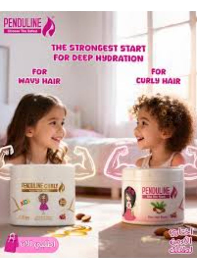 بيندولين قناع شعر للأطفال بزبدة الشيا غير المكررة - عناية مغذية عميقة لشعر ناعم ولامع 450 مل - Image 2